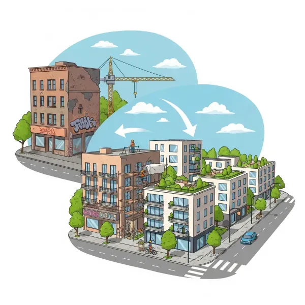 Von Geschäftsräumen zu Wohnraum: Ein Schlüsselprozess für die Stadterneuerung