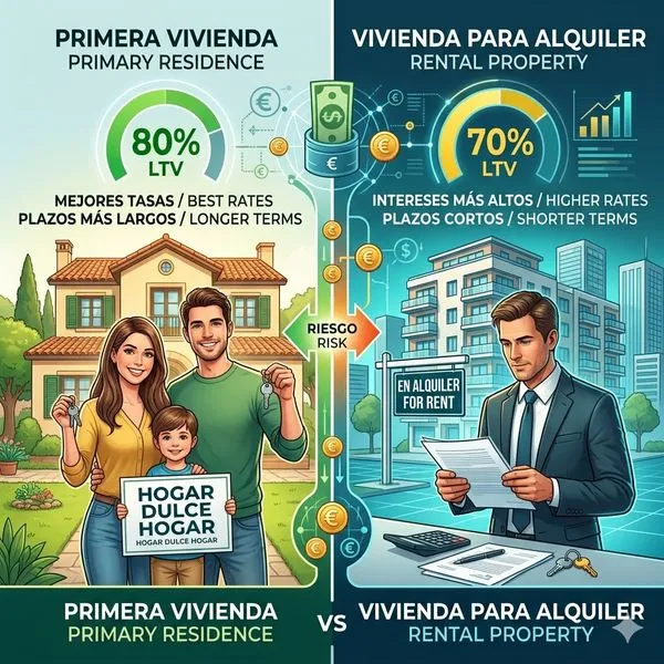 Hipoteca para vivir o invertir: diferencias clave